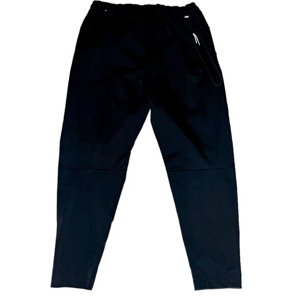 Nike Vintage Rare Windrunner Nylon Soccer Pants Trackies Fleece Black Scally Lg - Picture 10 of 10